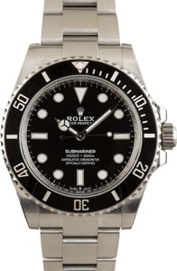 Rolex Submariner 41MM Stainless Steel, Oyster Band Black No Date Dial, B&P (2023)
