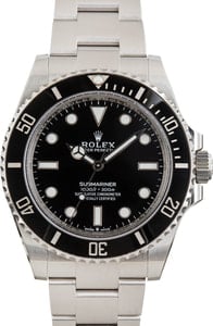 Pre-owned Rolex Submariner Ref 124060 No Date Dial
