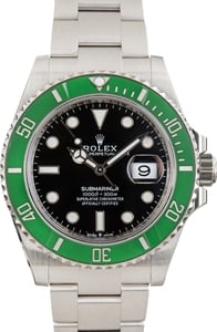 Used Rolex Submariner Starbucks ref 126610LV Green Bezel
