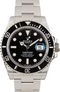 Pre-Owned Steel Rolex Submariner ref 126610LN Black Dial