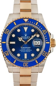 Pre-Owned Rolex Submariner Ref 126613LB Steel & 18k Gold Bluesy