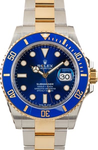 Used Two Tone Rolex Submariner Ref 126613LB Blue Dial