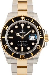 Rolex Submariner Used Steel & Gold Rolex Submariner Ref 126613 Black Dial