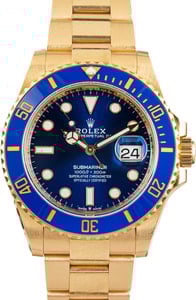 Rolex Submariner 126618 18k Yellow Gold Blue Dial