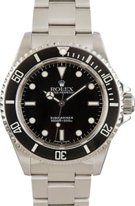 Rolex Submariner 40MM Stainless Steel, Black Dial Holes Case, Timing Bezel (1999)