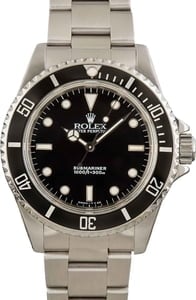 Men's Rolex Submariner 14060 Black Dial
