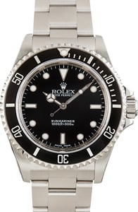 Used Rolex Submariner Ref 14060M Black Aluminum Bezel