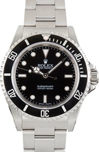 Rolex Submariner Pre-Owned Rolex Submariner Black Dial Ref 14060 No Date