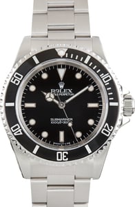 Used Rolex Submariner Aluminum Bezel Ref 14060 Oyster Band