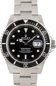 Men's Rolex Submariner Ref 16610T No Holes Case