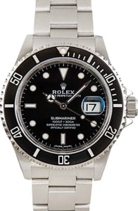 Rolex Submariner ref 16610 Black Dial