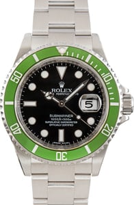 Rolex Submariner 16610LV Stainless Steel Kermit