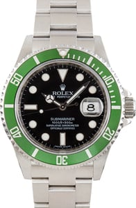 Rolex Submariner 16610LV Stainless Steel Kermit