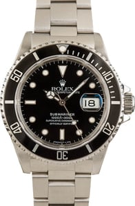 Rolex Submariner 40MM Stainless Steel, Oyster Band Black Dial & Timing Bezel (1990)