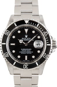Rolex Submariner ref 16610 Black Dial