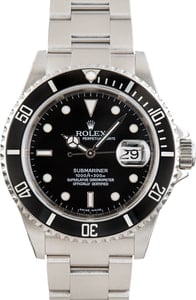 Rolex Submariner No Holes Case Ref 16610T