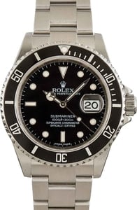 Mens Rolex Submariner 16610T Stainless Steel Oyster