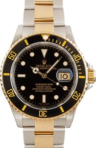 Rolex Submariner 16613 Black Dial Two-Tone