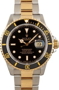 Men's Rolex Submariner Ref 16613 Black Dial