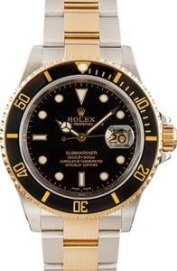 Used Rolex Submariner 16613 Black Dial