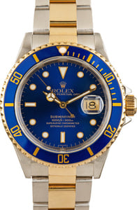 Rolex Submariner 40MM Steel & 18k Yellow Gold Blue Dial, Oyster Bracelet (1999)