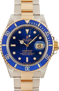 Rolex Submariner 16613 Blue Dial Two Tone Oyster