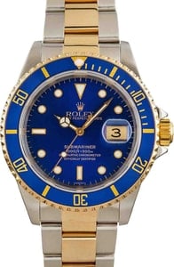 Rolex Submariner 16613 Blue Men's Watch