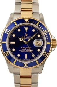 Rolex Submariner Blue 16613 Two Tone Oyster Bracelet