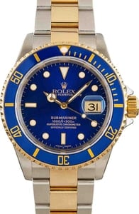 Men's Rolex Submariner 16613 Blue