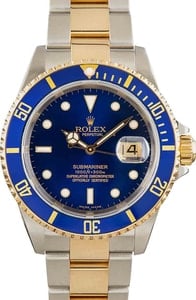 Pre-Owned Rolex Submariner 16613T Two Tone