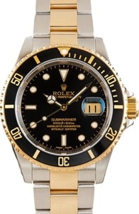 Rolex Submariner Two Tone 16613 Black Dial