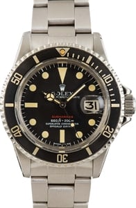 Rolex Submariner Vintage Black Red Writing Dial 40MM Stainless Steel Oyster (1971)