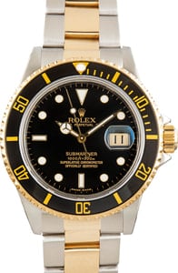 Men's Rolex Submariner 16803 Black Dial