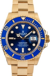 Rolex Submariner Blue 126618LB 18k Yellow Gold