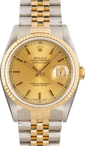 Pre-Owned Rolex Datejust 16233 Champagne Dial