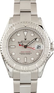 Used Rolex Yacht-Master 35 Ref 168622 Platinum Bezel