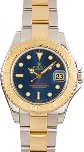 Rolex Yacht-Master 35 Blue Dial 168623 Steel & Gold