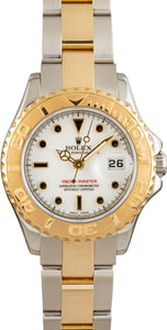 Rolex Yacht-Master 29MM Steel & 18k Gold, Timing Bezel Ladies White Dial, B&P (2006)