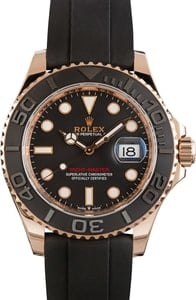 Pre-owned Rolex Yacht-Master Ref 126655 Black Dial
