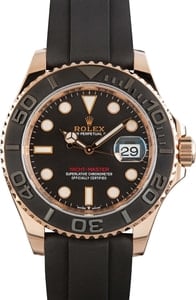 Rolex Yacht-Master 18k Everose Gold 126655 Black Dial