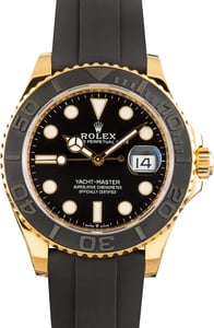 Used Black Dial Rolex Yacht-Master 42 Ref 226658 18k Yellow Gold