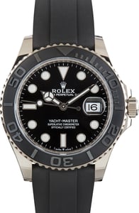 Pre-Owned Rolex Yacht-Master 42 Ref 226659 18k White Gold on Oysterflex
