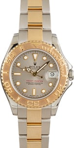 Rolex Yacht-Master 35MM Mid-Size Steel & Yellow Gold Slate Tritium Dial, B&P (1997)