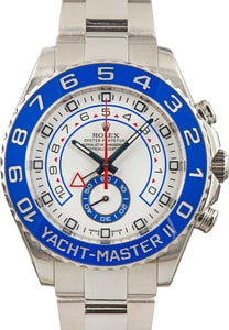 Pre-owned Rolex Yacht-Master II ref 116680 White Dial