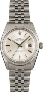 Used Rolex Datejust 1603 Silver 'Pie Pan' Dial