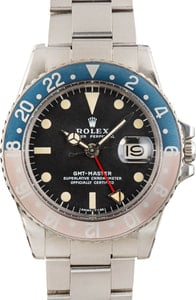 Vintage Rolex GMT-Master Pepsi 1675 Oyster Foldover