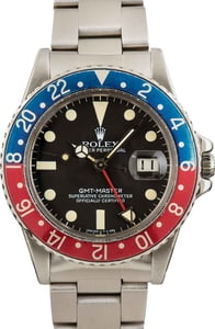 Vintage Rolex GMT-Master 16750 Stainless Steel