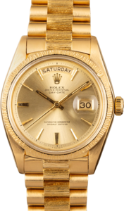 Rolex Vintage President 1807 Bark Finish Certified PreOwned