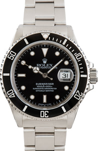 Vintage Rolex Submariner ref 16800 Stainless Steel