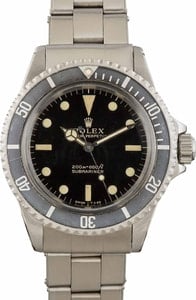 Vintage Rolex Submariner 5513 Stainless Steel